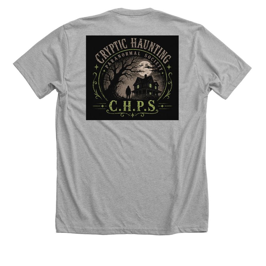 CHPS Merchandise&nbsp;, a Athletic Heather Premium Unisex Tee (back-view)