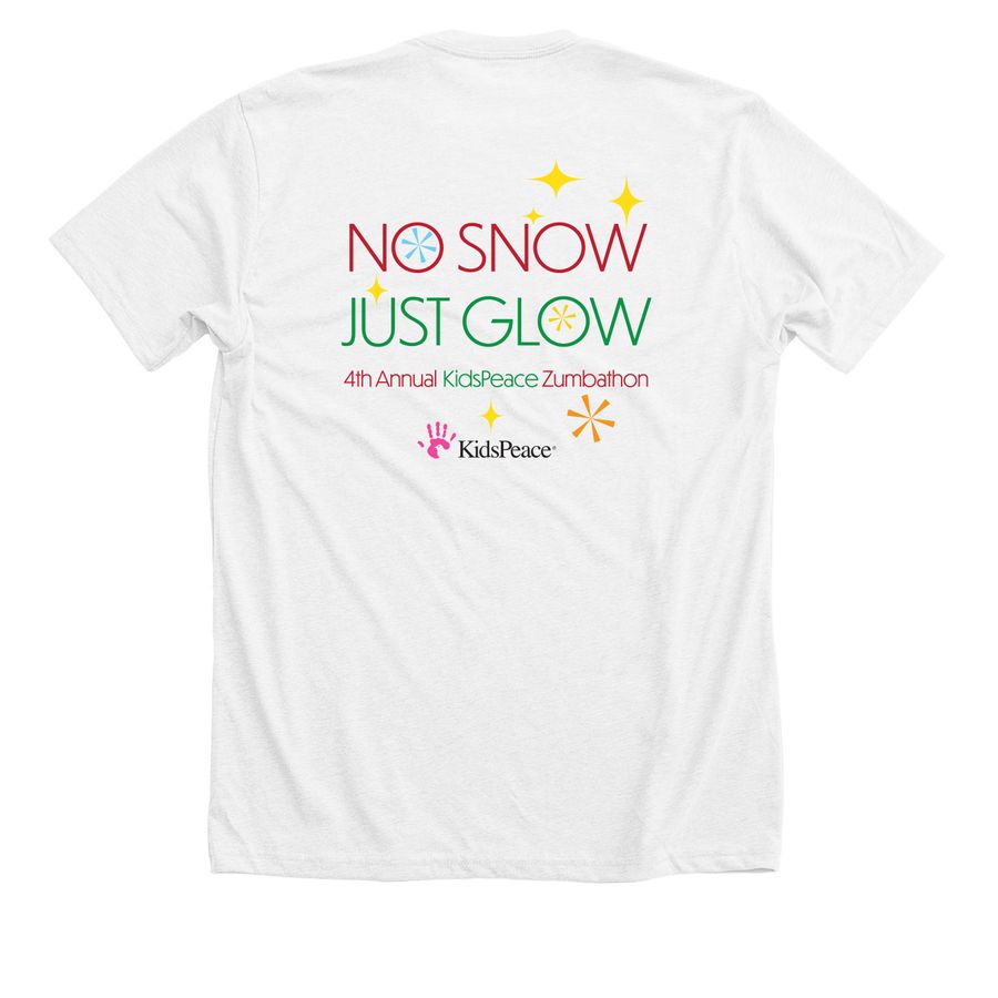 4th Annual KidsPeace Zumbathon, a Solid White Blend Premium Unisex Tee (back-view)