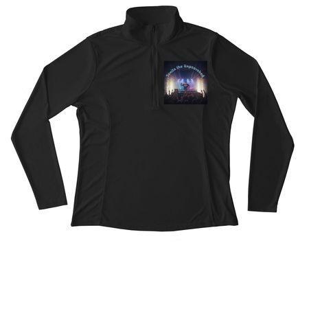 Tonits the Unprovoked Band Tees and Hoodies&nbsp;, a Black Women's Performance Quarter Zip Pullover