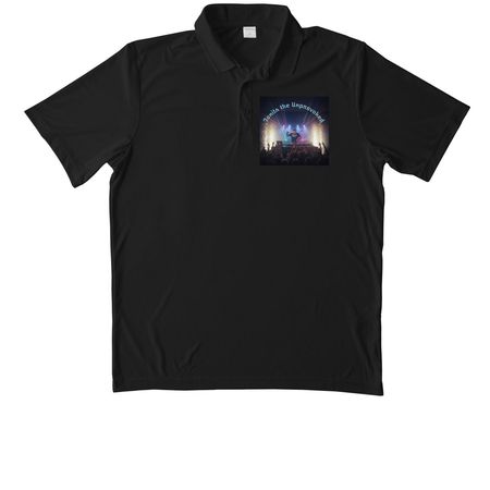 Tonits the Unprovoked Band Tees and Hoodies&nbsp;, a Black Unisex Performance Polo
