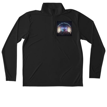 Tonits the Unprovoked Band Tees and Hoodies&nbsp;, a Black Unisex Performance Quarter Zip Pullover