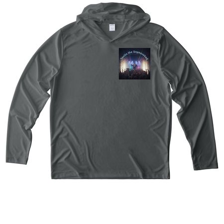 Tonits the Unprovoked Band Tees and Hoodies&nbsp;, a Dark Smoke Grey UV Performance Long Sleeve Hoodie