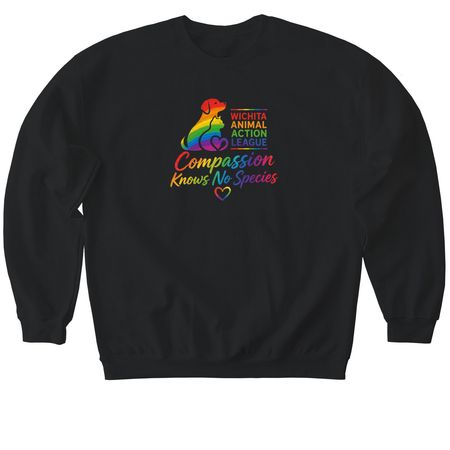 Celebrate Pride Month with us at WAAL, a Black Softstyle Crewneck Sweatshirt
