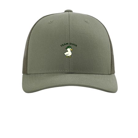 Team Duck Trucker Hat, a Loden Printed Snapback Trucker Cap