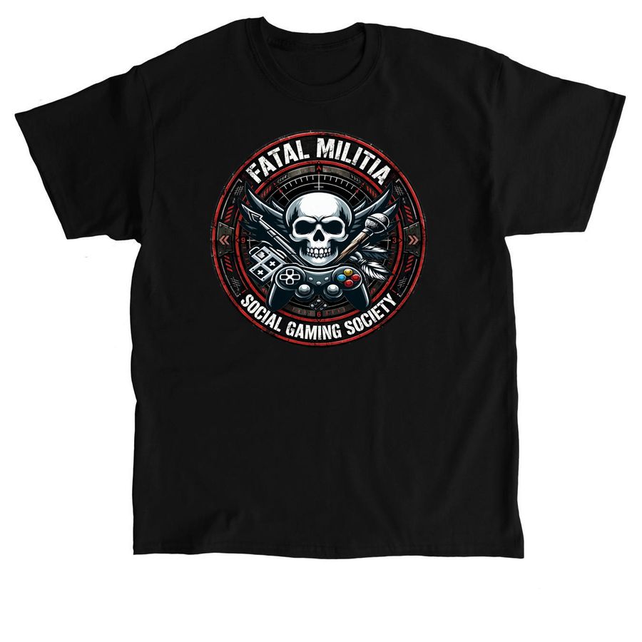 FATAL MILITIA NEW LOGO, a Black Classic Unisex Tee