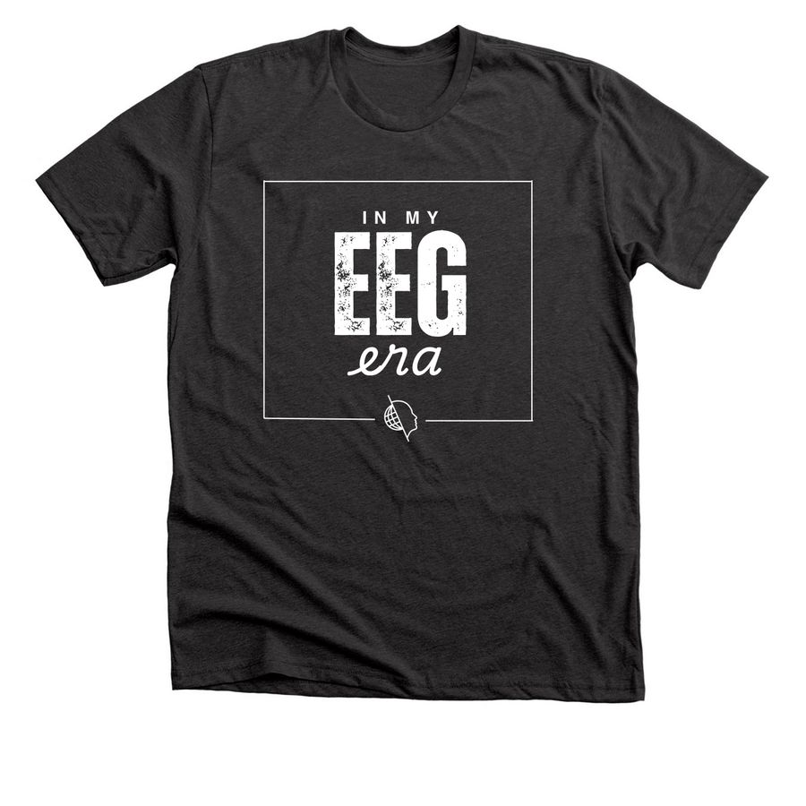 In My EEG Era Apparel, a Dark Grey Heather Premium Unisex Tee