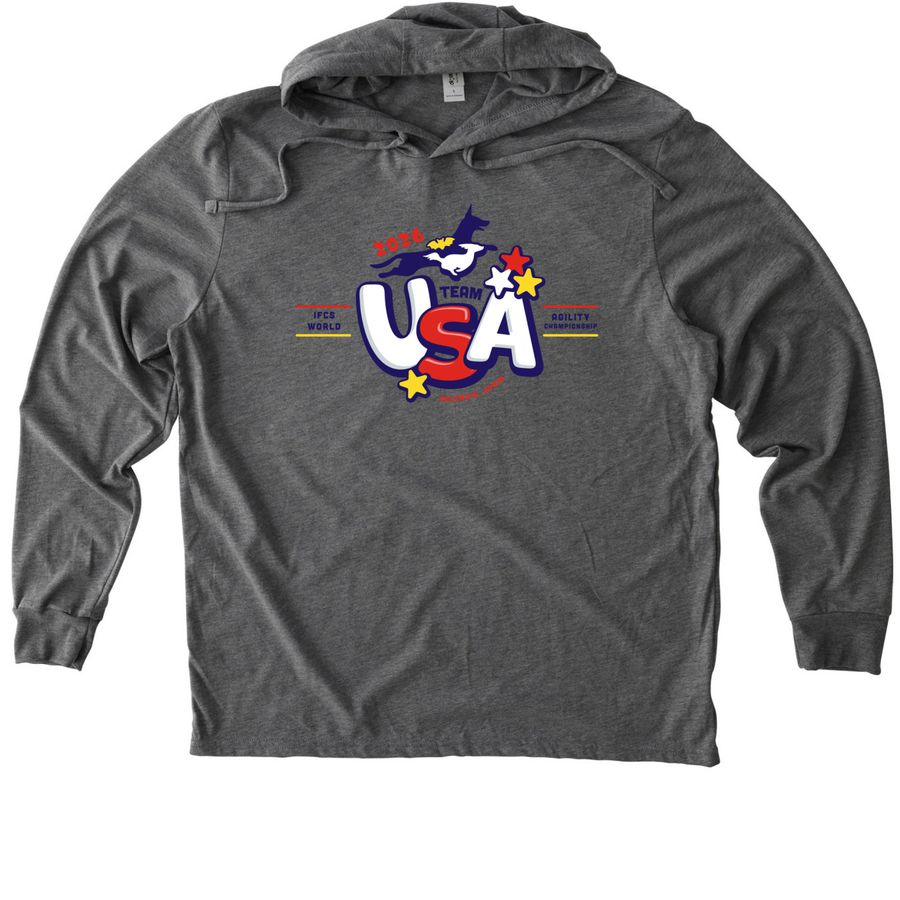 IFCS Team USA 2026, a Aluminum Grey Allmade Eco Triblend Hoodie Tee
