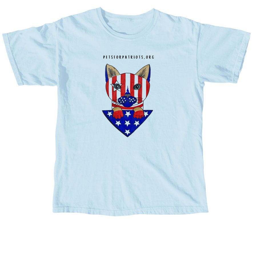 Taylum's Tees ? Purr-fect Patriot, a Chambray Comfort Colors Unisex Tee