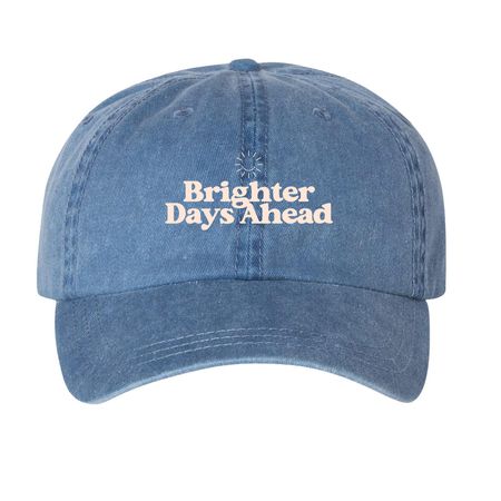 eternal sunshine tour hat, a Royal Blue Printed Pigment Dye Baseball Cap