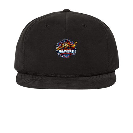 New Beaver Logo Hats, a Black Printed Umpqua Snapback Cap