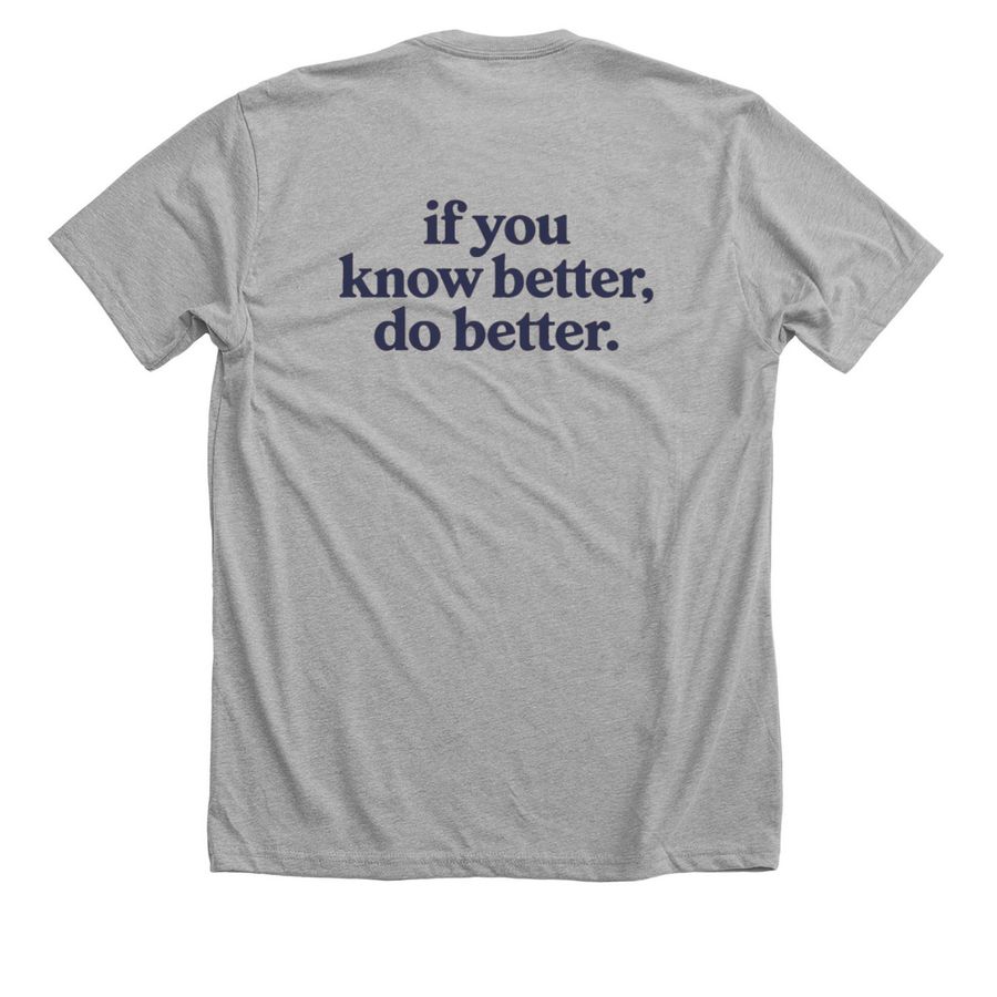 Classic Breton Downs, a Athletic Heather Premium Unisex Tee (back-view)