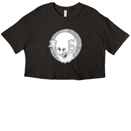 Happy BuddhaGang Bodhisattva&nbsp;, a Black Women?s Cropped Cotton Tee