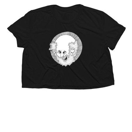 Happy BuddhaGang Bodhisattva&nbsp;, a Black Women?s Flowy Cropped Tee