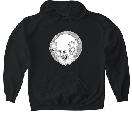 Happy BuddhaGang Bodhisattva&nbsp;, a Black Gildan Softstyle Pullover Hoodie
