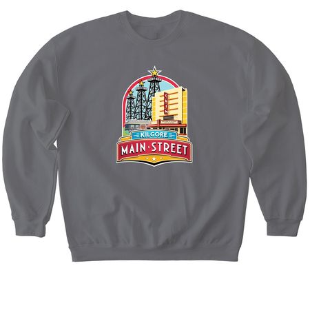 Kilgore Main Street, a Charcoal Softstyle Crewneck Sweatshirt