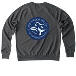 New Logo Apparel, a Terrain Grey Allmade Organic French Terry Crewneck Sweatshirt (back-view)