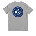 New Logo Apparel, a Granite Grey Heather Allmade Organic Cotton Unisex Tee (back-view)