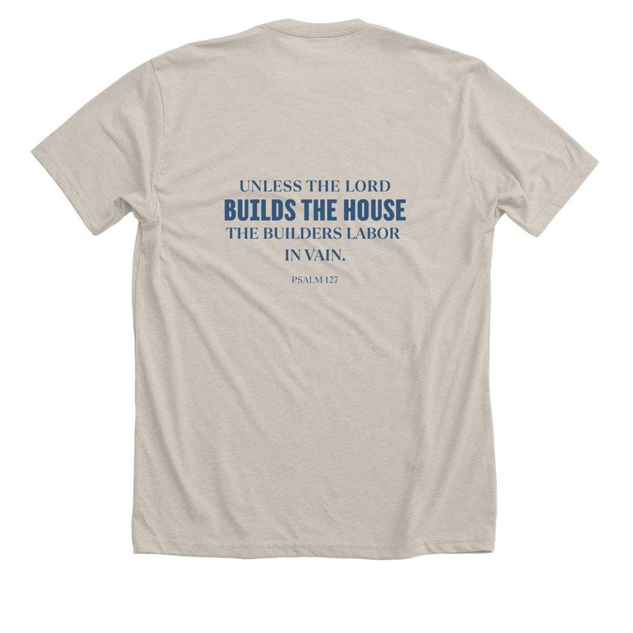 2026 Skilled Trades Summer Camp, a Heather Dust Premium Unisex Tee (back-view)