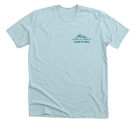 Teal Logo - Freshman Shirt, a Heather Ice Blue Premium Unisex Tee