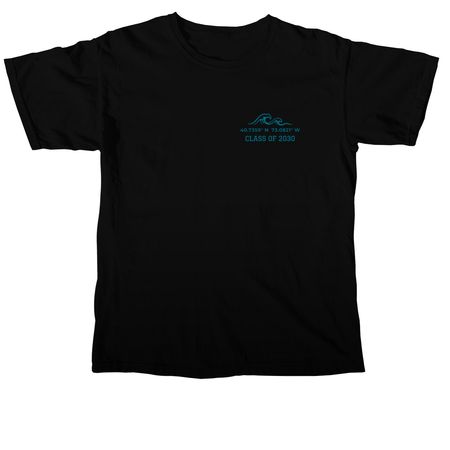 Teal Logo - Freshman Shirt, a Black Comfort Colors Unisex Tee