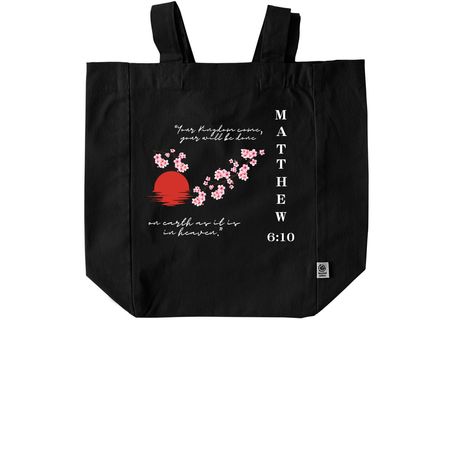 THE KINGDOM, a Black Recycled Cotton Tote Bag