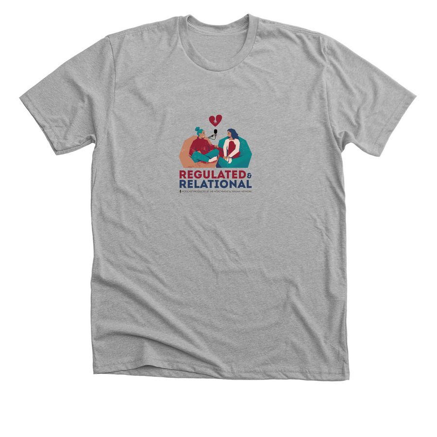 Regulated & Relational Podcast, a Athletic Heather Premium Unisex Tee