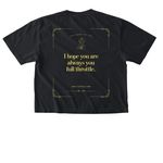 You Full Throttle, a Black Comfort Colors Boxy Tee (back-view)