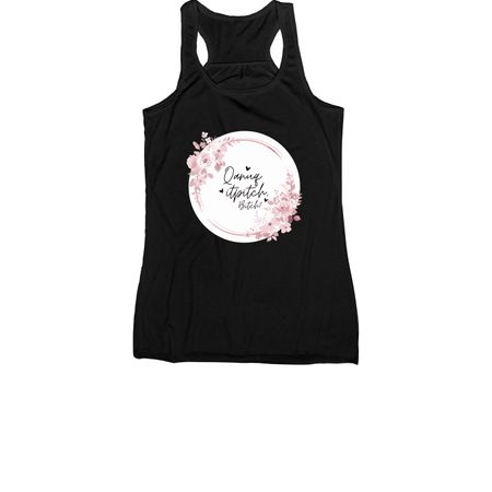 Qanuq itpitch, b****?, a Black Women's Racerback
