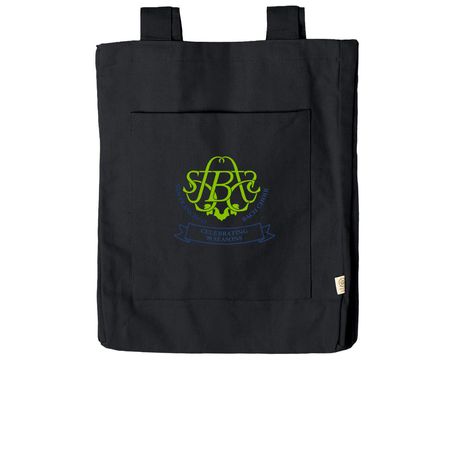90th anniversary tote (green & blue logo), a Black Reclaimist Everywhere Tote Bag