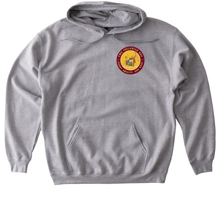 CMU INCLUSIVE REC LOGO, a Sport Grey Gildan Softstyle Pullover Hoodie