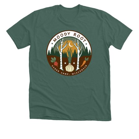 Moody Root Farm Merch, a Heather Forest Premium Unisex Tee