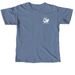 Grilling on the Beach - White Logo, a Blue Jean Comfort Colors Unisex Tee