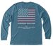 Stronger Together - 2026 MOAA Chari-Tee, a Heather Deep Teal Premium Long Sleeve Tee (back-view)