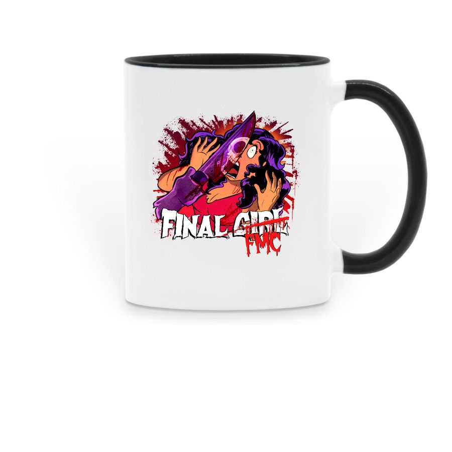 Final FMC Mugs, a Black Two-Tone Ceramic Mug