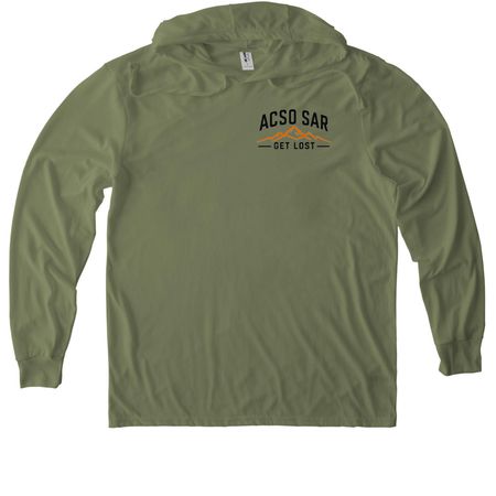 Lost, Graphic, 2-Sided, a Olive You Green Allmade Eco Triblend Hoodie Tee