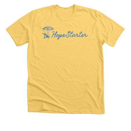HopeStarter Vacay, a Heather Yellow Gold Premium Unisex Tee