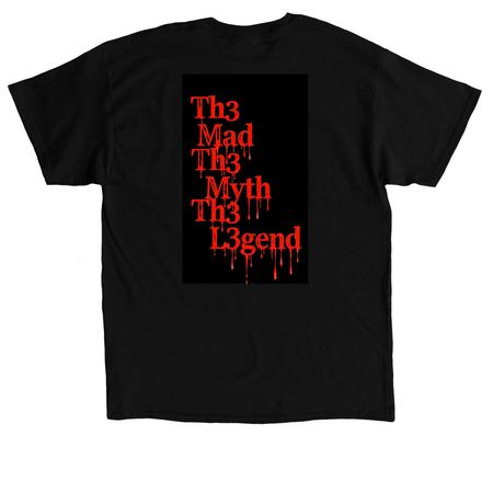 The MaDGam3r collection&nbsp;, a Black Classic Unisex Tee (back-view)
