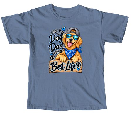 Dog Dad, a Blue Jean Comfort Colors Unisex Tee