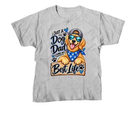 Dog Dad, a Sport Grey Youth Unisex Tee