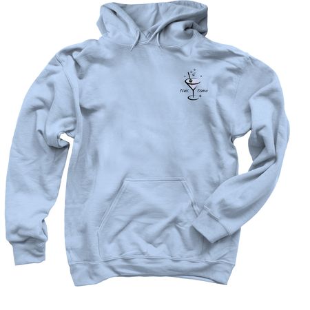 Stuffed Olive Tini Time Apparel, a Light Blue Pullover Hoodie