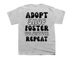Rescue Routine Tee, a Sport Grey Youth Unisex Tee (back-view)