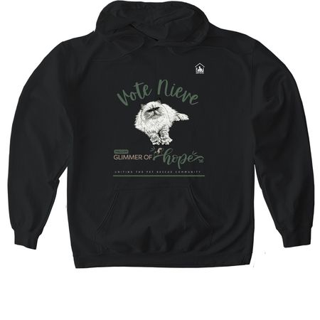 Vote Nieve, a Black Gildan Softstyle Pullover Hoodie