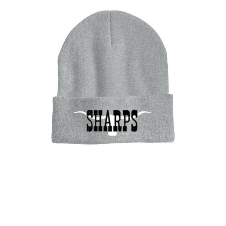 Beanies&nbsp;, a Heather Grey Printed Cuffed Beanie