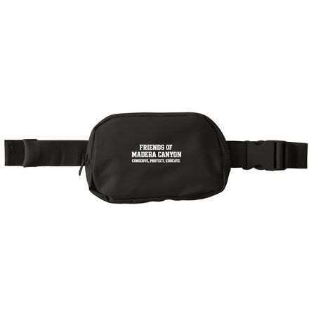 Friends of Madera Canyon, a Deep Black Matte Hip Pack