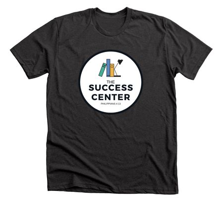 Large Logo, a Dark Grey Heather Premium Unisex Tee