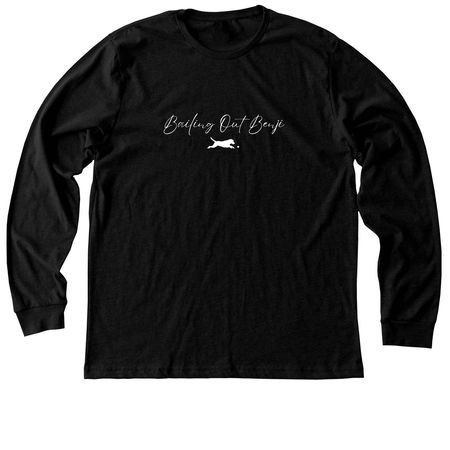 Bailing Out Benji - script, a Black Heather Premium Long Sleeve Tee