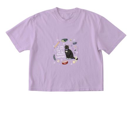 Thrifted Trinkets - Tuxedo, a Orchid Comfort Colors Boxy Tee