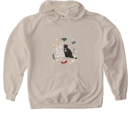 Thrifted Trinkets - Tuxedo, a Sand Gildan Softstyle Pullover Hoodie