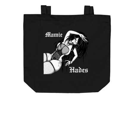 "Anatomical Venus" Organic Cotton Tote Bag, a Black Organic Cotton Tote Bag