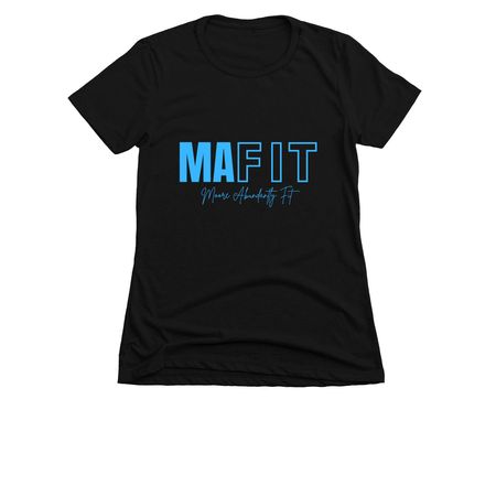 M.A. Fit - Tees & Tanks, a Black Women's Slim Fit Tee